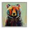 Stupell Industries Abstract Colorful Painted Black Bear Framed Giclee Art